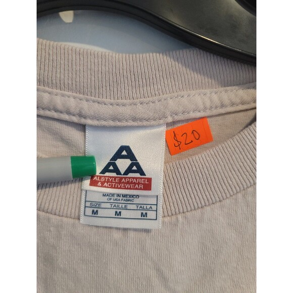 Vintage Chuck Norris Missing In Action Shirt Adult Medium Movie Promo Beige Rare - Picture 8 of 8